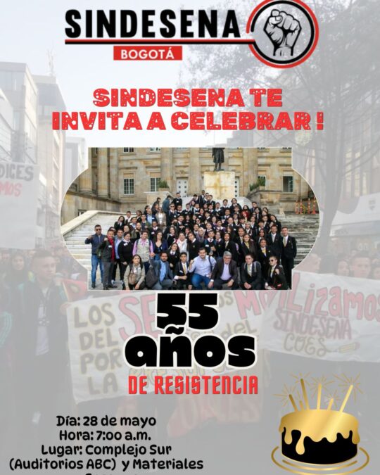 SINDESENA Bogotá: 55 años defendiendo derechos