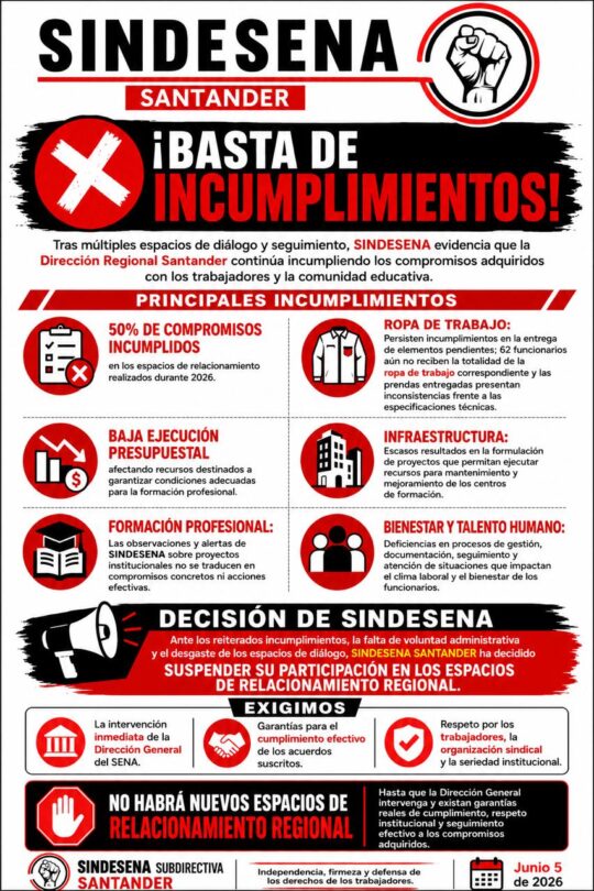 Basta de incumplimientos