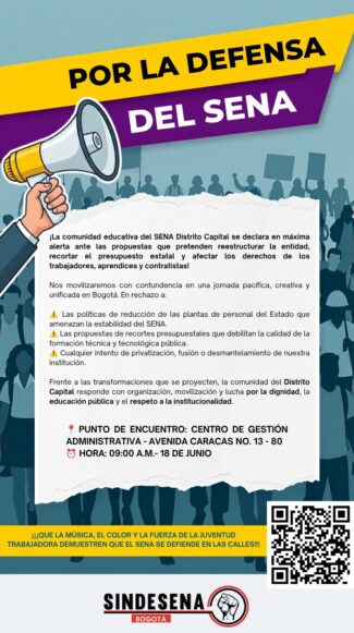 Por la defensa del SENA 2026