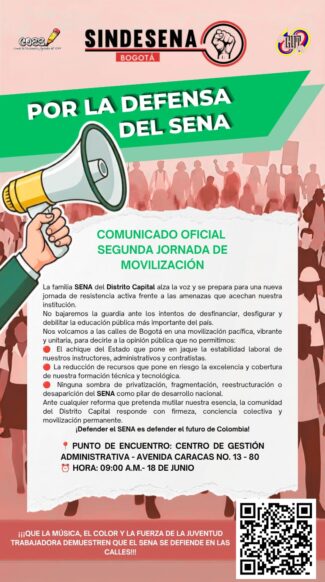 Por la defensa del SENA