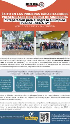 Éxito en las primeras capacitaciones presenciales para concurso SENA 4