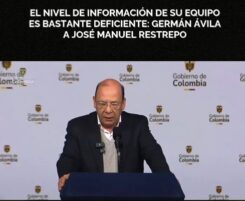 "El nivel de información de su equipo es bastante deficiente": Germán Ávila a José Manuel Restrepo