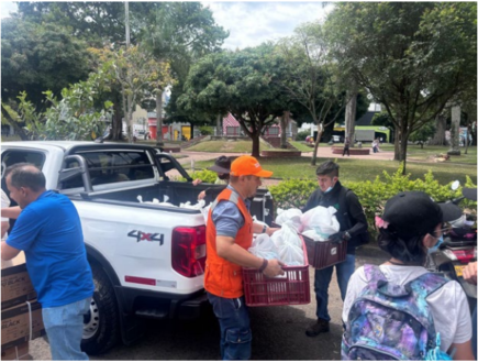 Solidaridad y acompañamiento de Sindesena Caldas