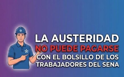 La austeridad no puede pagarse con el bolsillo de los trabajadores