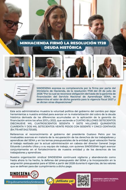 MinHacienda firmó la resolución 1728 Deuda Histórica