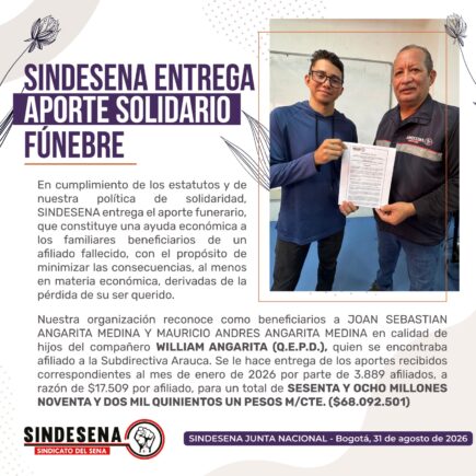 Solidaridad con William Angarita