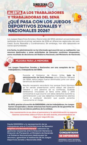 ¿Qué pasa con los juegos deportivos nacionales y zonales?