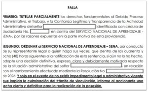Preocupación de Sindesena por posesión de provisionales