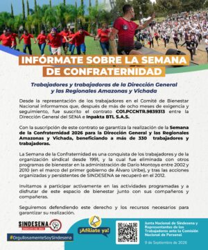 Infórmate sobre la semana de confraternidad